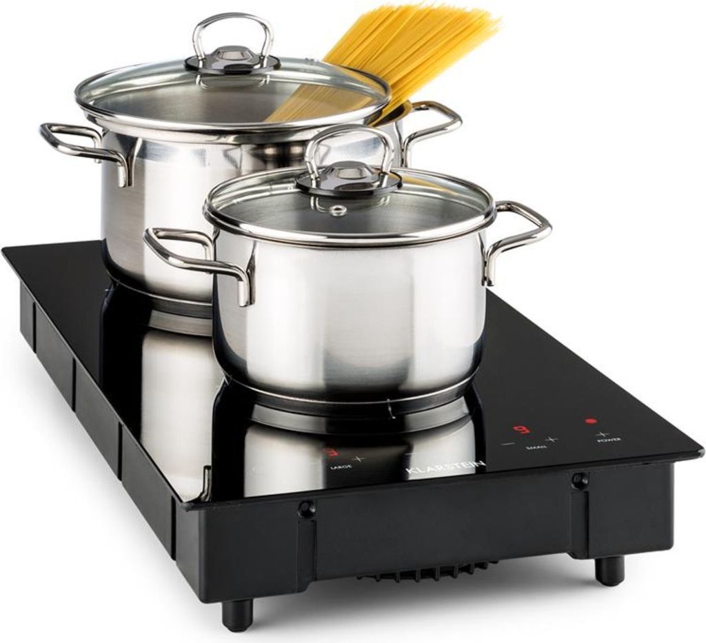 Klarstein Induktionskochfeld, Kochplatten 2er Elektrisch, Moderne Kochplatte, Induktionskochfeld für Camping, Induktionskochfeld 2 Platten, 2er In...