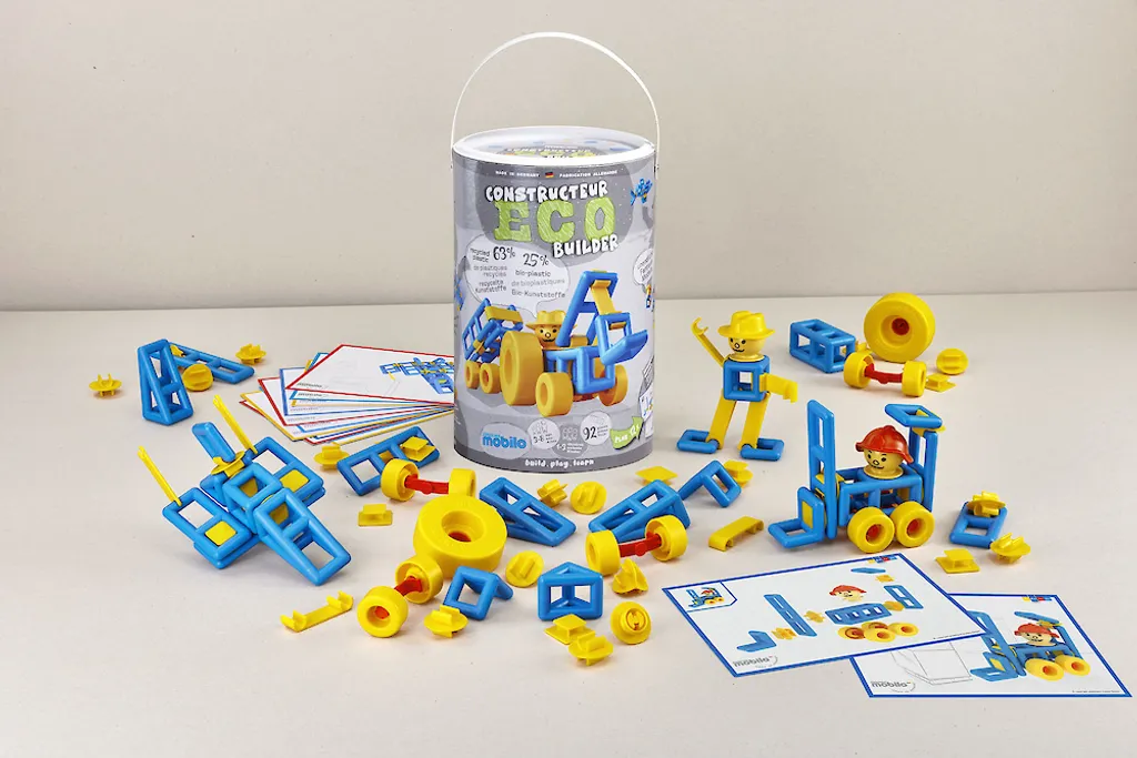 Plasticant Mobilo Eco Construction Builder 50201 92 Pcs Jeu Éducatif 3+