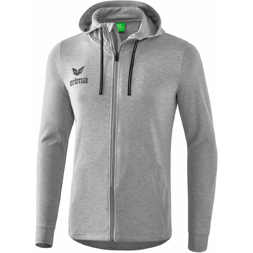 Erima ESSENTIAL Herren Kapuze langarm weich Sport Alltag grau NEU XL
