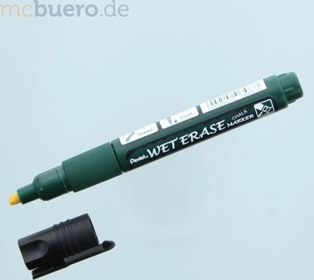 Marqueur craie effaçable sans traces noir 0,6-4mm pack économique