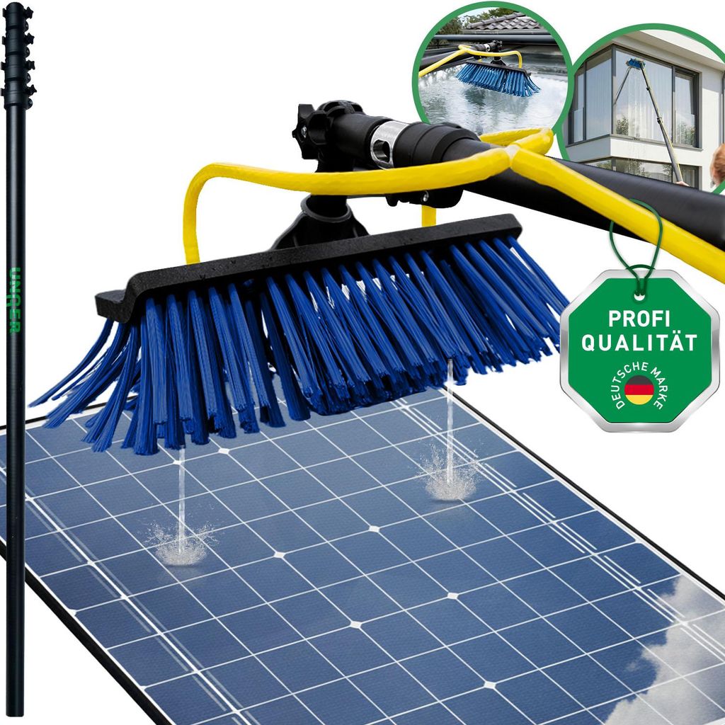 UNGER Profi-Fensterputzer Set mit Profi-Teleskopstange 6 m Produktbild 