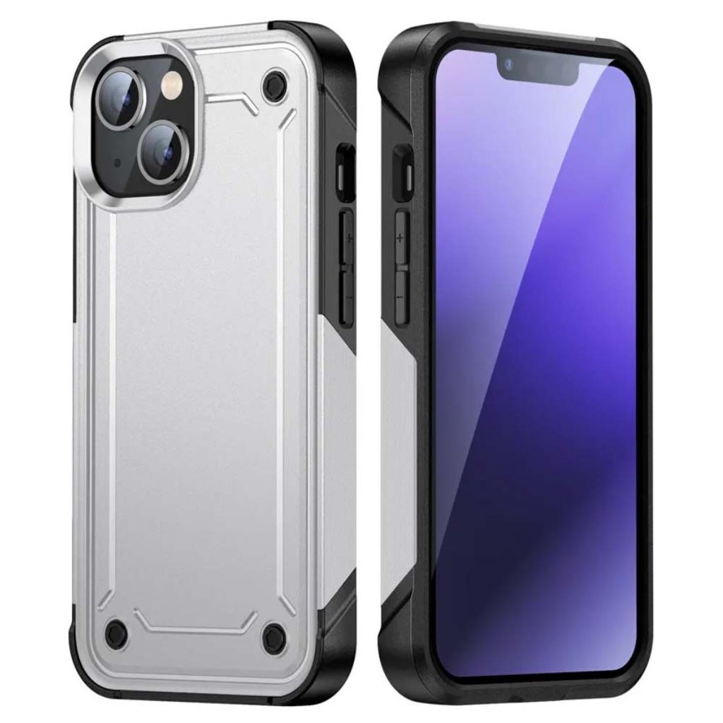 Smartphonica Stoßfestes Gehäuse für iPhone 13 stoßfestes Gehäuse - Weiß