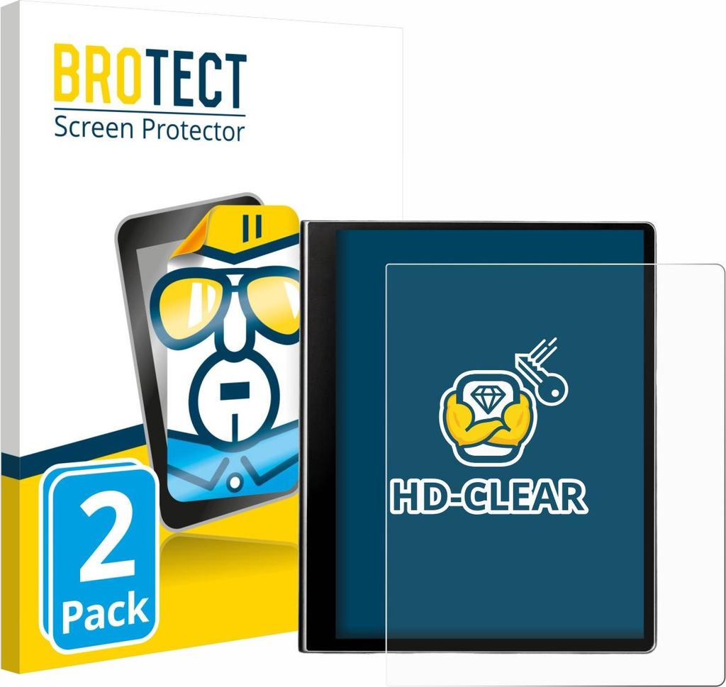 2x Für eazeye Paper 2.0 Schutzfolie BROTECT Displayschutz Display Schutz Folie Klar Transparent