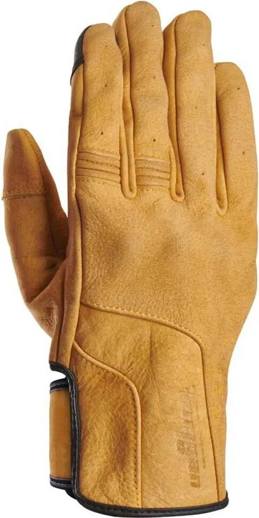 Gants moto Furygan TD Vintage D3O cuir marron pour femme taille L
