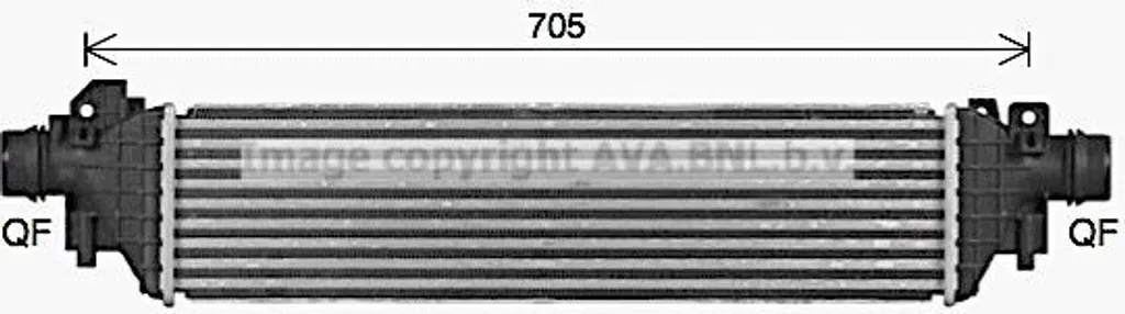 Échangeur d'air pour Opel Mokka X (J13) - Remplacement OE 95406939