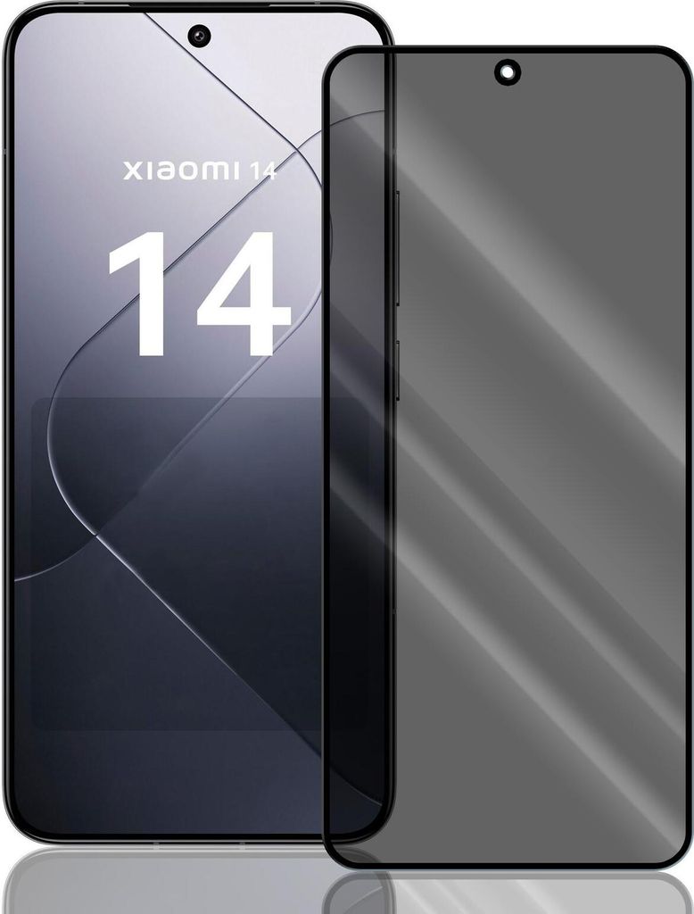 Anti Spy Panzer Folie für Xiaomi 14 Privacy Displayschutzfolie Sichtschutz Glasfolie Schutzglas