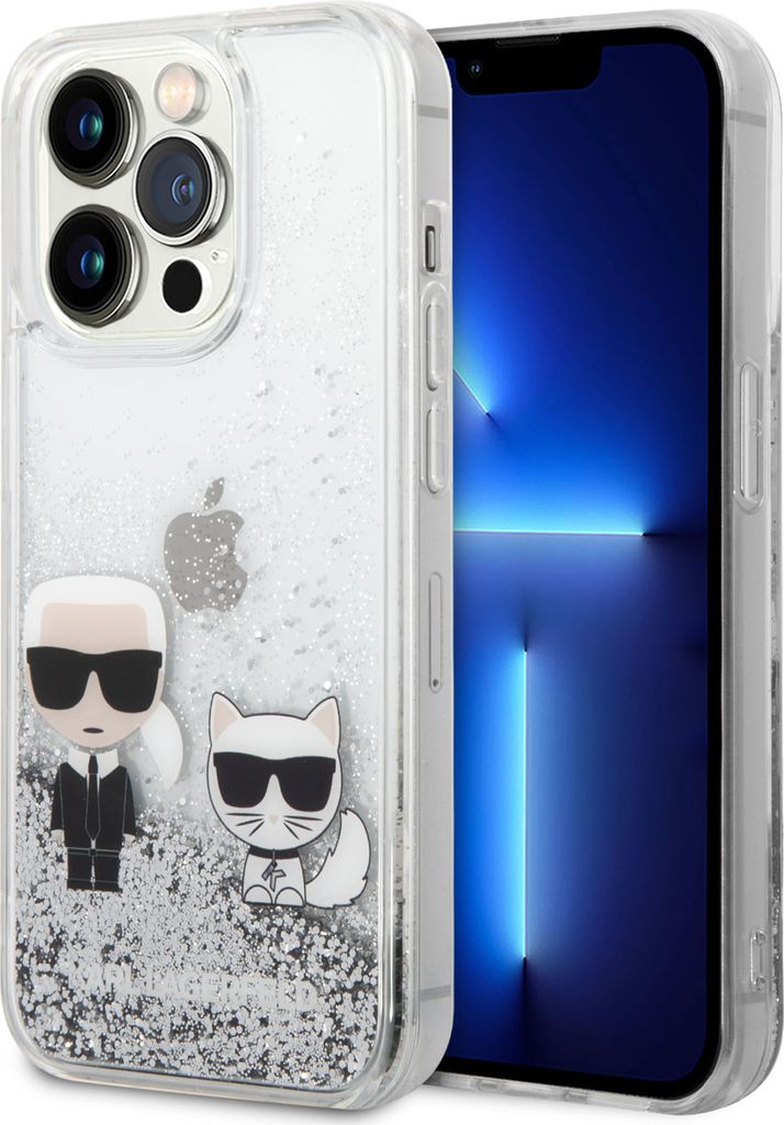 Karl Lagerfeld iPhone 14 Pro Back cover case - - Silver