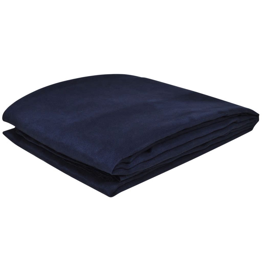 vidaXL Couvre-canapé Micro-Suede Couvre-lit bleu marine 270 Image du produit 