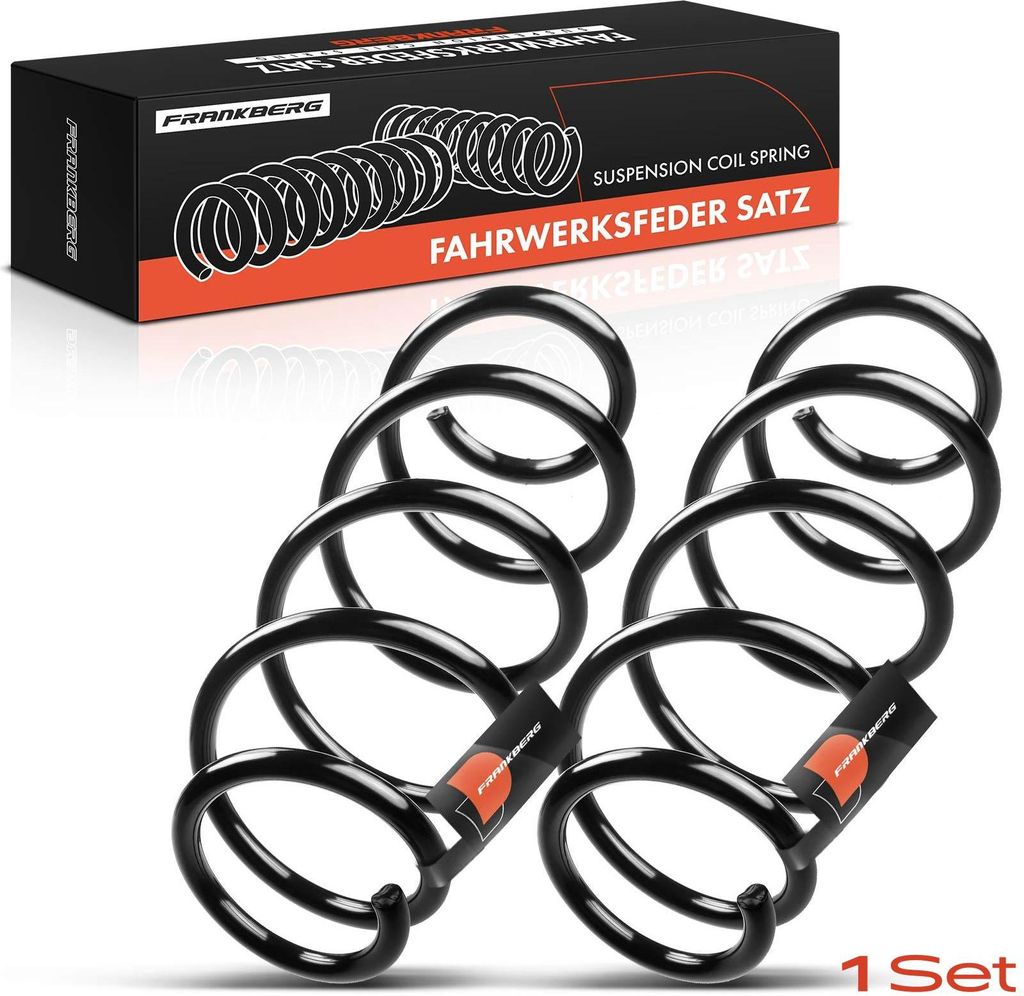 Frankberg 2x Fahrwerksfeder Vorderachse für Ford Fiesta VI CB1 CCN 1.4L 1.6L 2008-2012