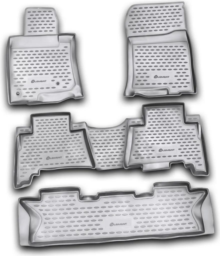 Tappetini in gomma ELEMENT 3D per TOYOTA Land Cruiser Prado, 2009-2013, 5 pezzi.