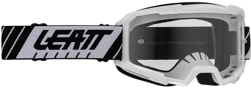 Lunettes de protection Leatt Vizion 2.5 White Clear pour moto et VTT