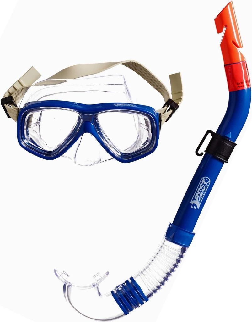 Best Sporting Tauchset Anaconda für Kinder I Taucherbrille Anti-Fog und Trocken Schnorchel I Anti-Leck Tauchmaske Dry Schnorchel I Schnorchelset K...