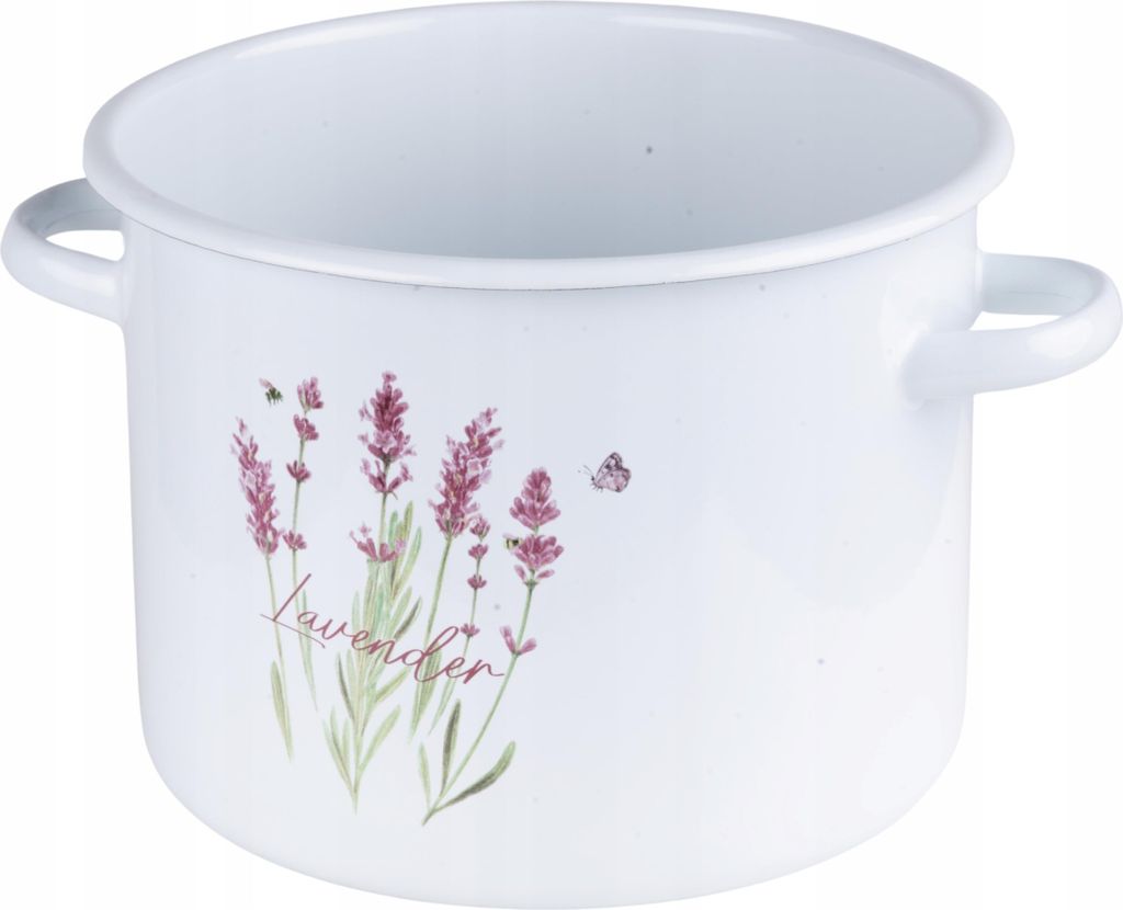 Emaille Topf 5L Lavendel Kochtopf Universaltopf Suppentopf Induktion 22cm Fleischtopf 5 Liter