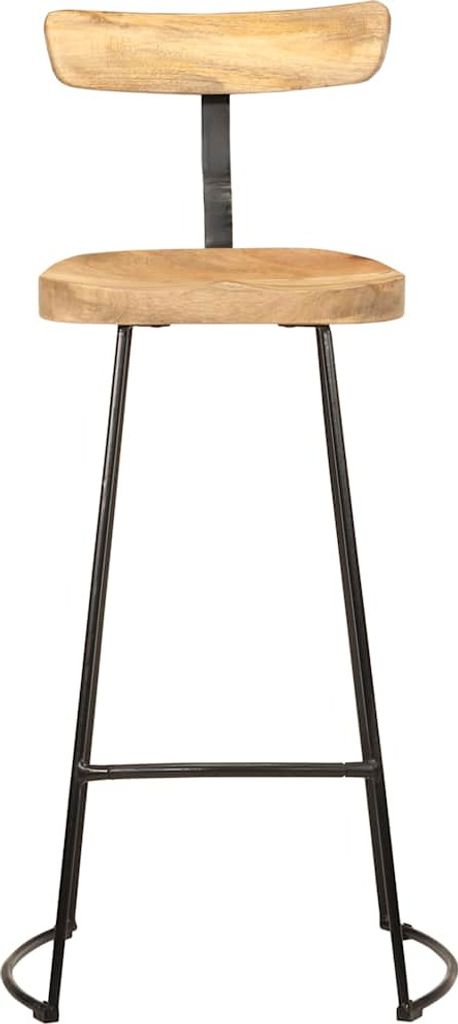 Möbel 2er Set Barhocker - Tresenhocker - Barstuhl - multifunktional& Moderne - 49x43x103 cm Mango Massivholz - Barstühle klassischem Design CLORI...
