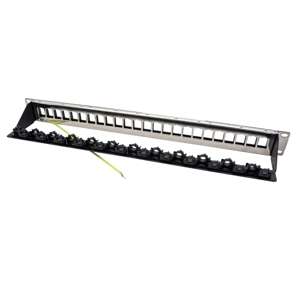 Solution anti-interférences : Panneau Keystone 24 ports blindé 19" - 4