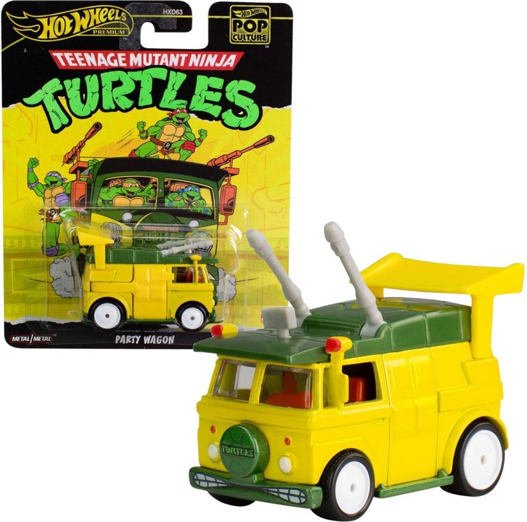 Hot Wheels Ninja Turtles TMNT Modell Party Wagon Die Cast - Maßstab 1:64