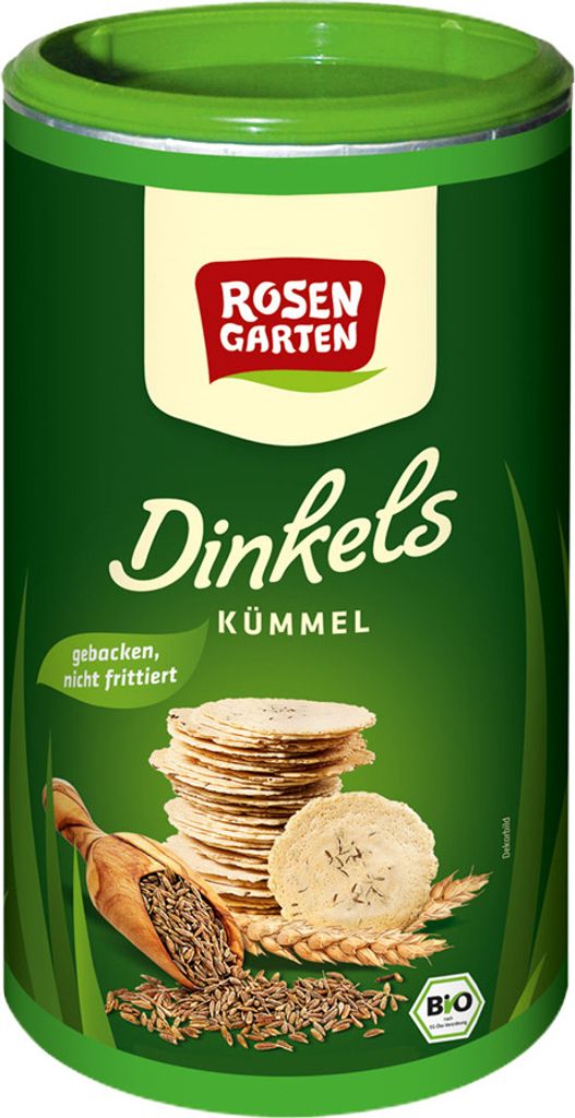 Rosengarten - Dinkels Kümmel Cräcker - 100g Produktbild 