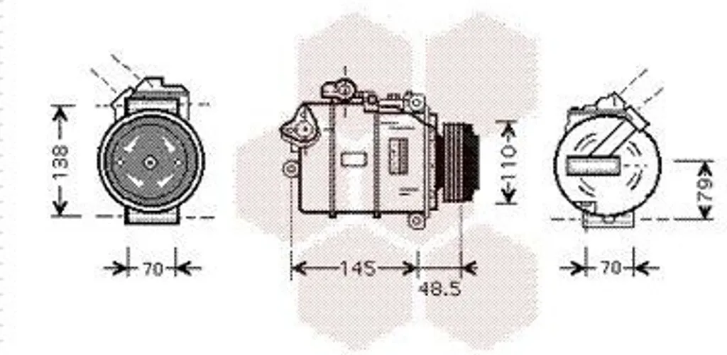 Compresseur de climatisation pour réparer la ventilation de BMW E46