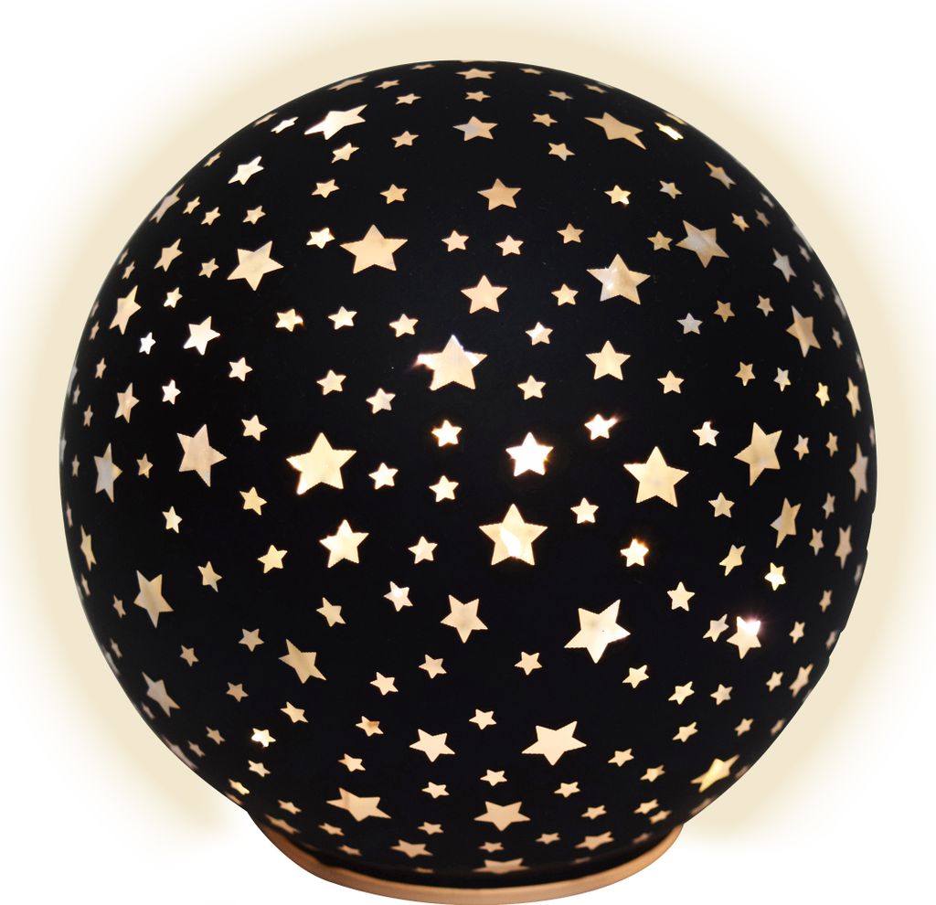 1.08 LED Kugel STERNE zum hinstellen - Ø 15 cm - Timer / Produktbild 