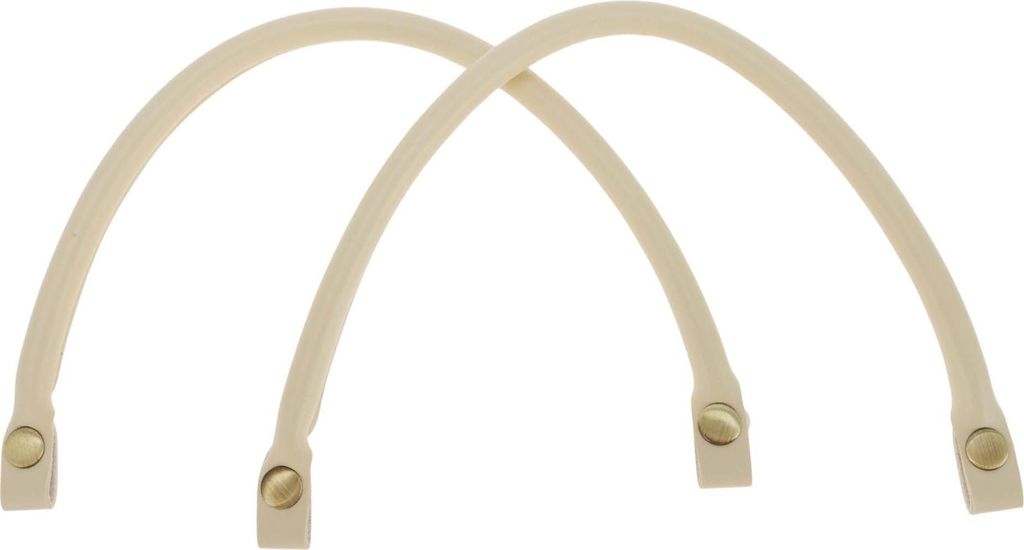 Packung Mit 2 Druckknopf-Taschengriffen, Kunstleder, Ersatzgriff Für Taschen, Abnehmbare Handtaschen-Accessoires Für DIY-Handtasche, Beige