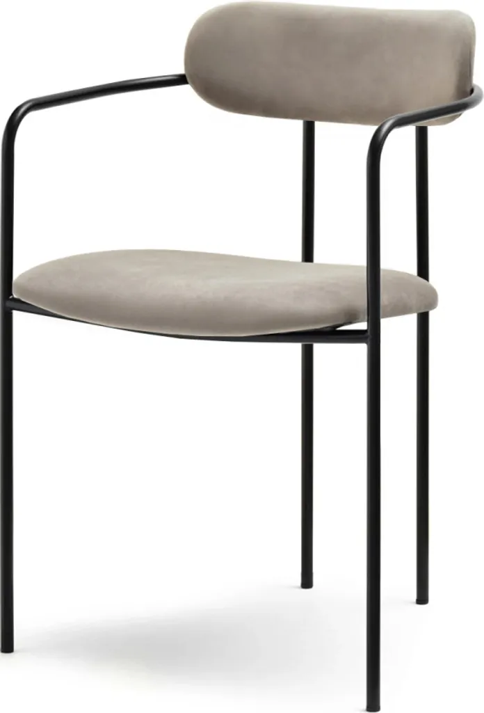 Sedia da pranzo MAJIDA - beige / nero