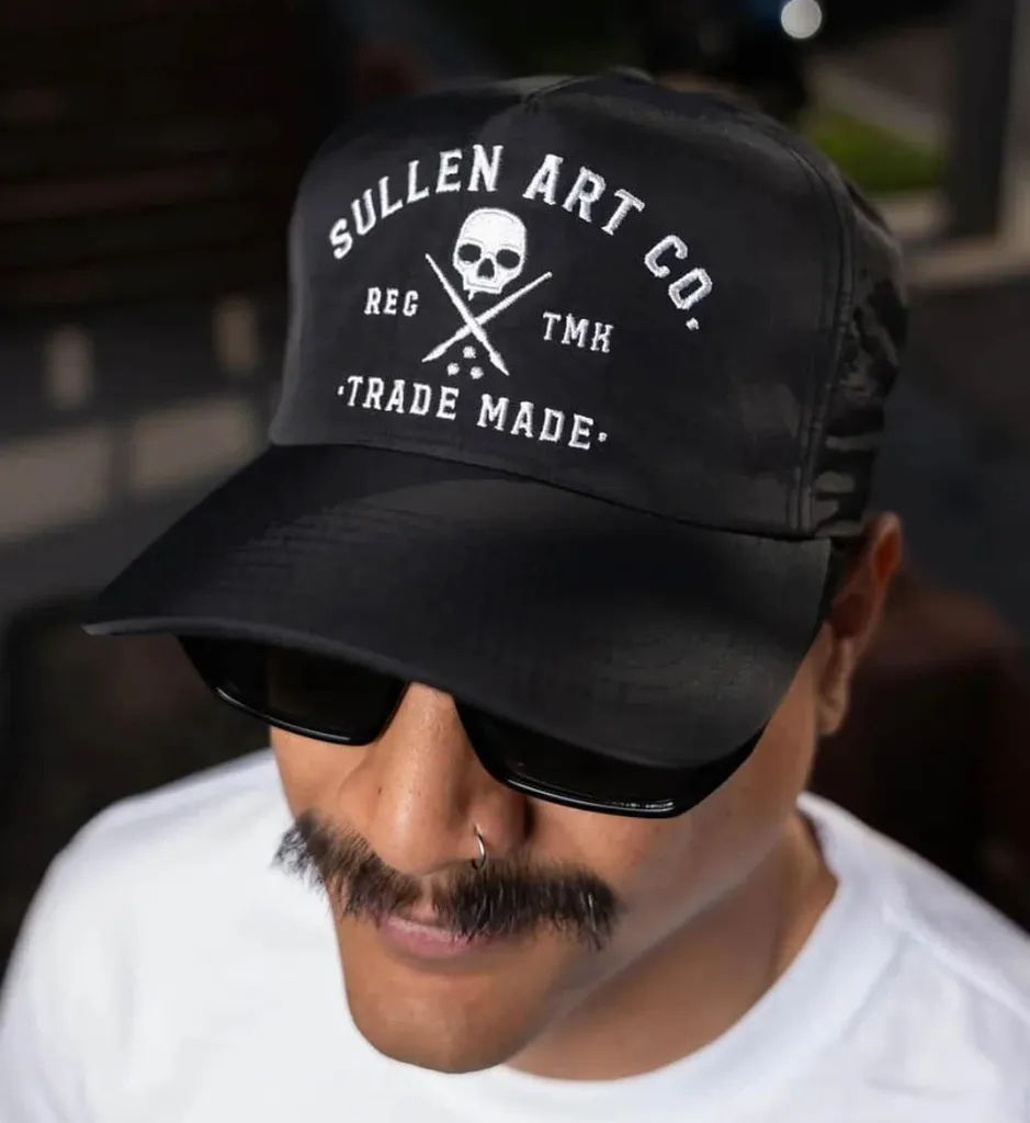 Sullen Clothing Snapback Cap Elemental 5 Panel Beanie Cap Skull Skull - 5