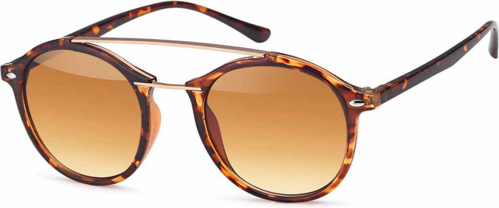 Gil Sonnenbrille Designer 80er Modern Urlaub Sommer Strand Damen Herren 30411 Braun Leopard