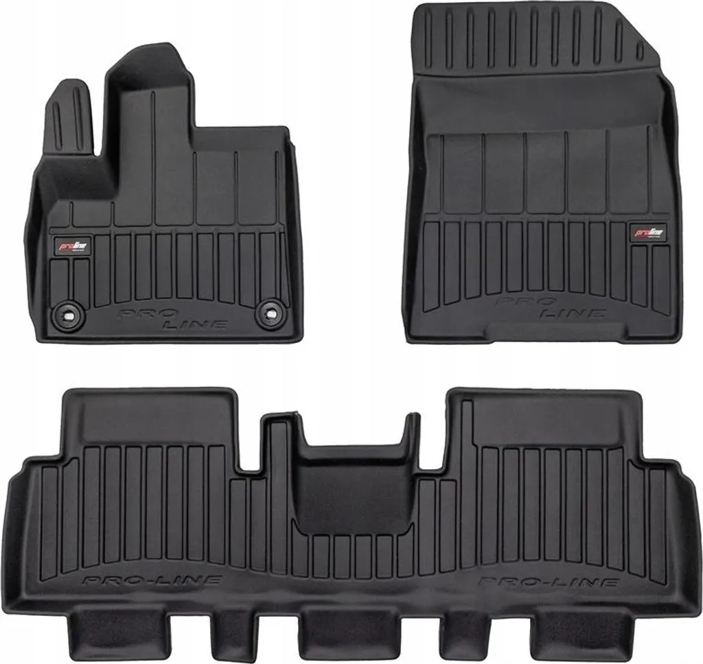 GUMMIMATTEN UND FUSSMATTEN PEUGEOT Rifter ab 2018- 5x1 3D CHANNEL