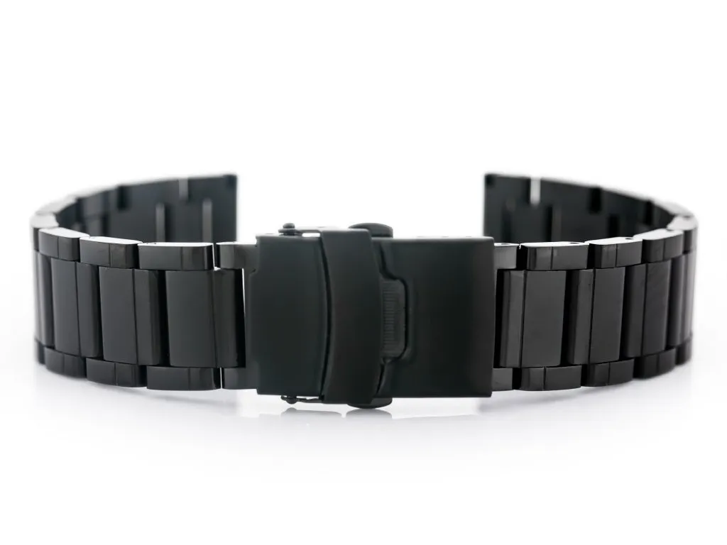 Bracelet montre noir 18mm Pacifique 10 fixe : sécurité et confort anti-perte