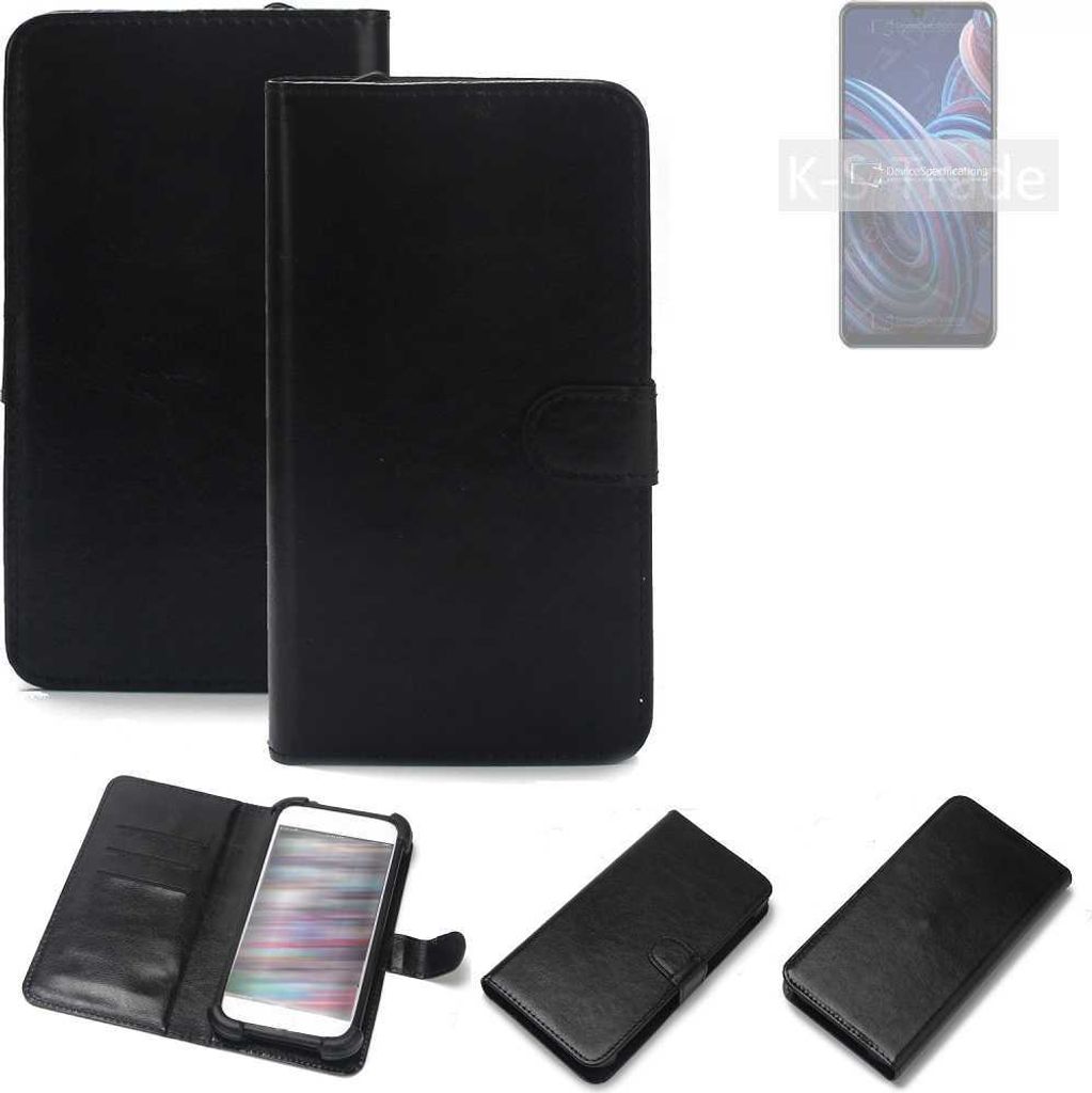 K-S-Trade Handyhülle Schutzhülle kompatibel mit ZTE Blade A72 Handy Schutz Hülle Handyhülle Bumper schwarz 1x