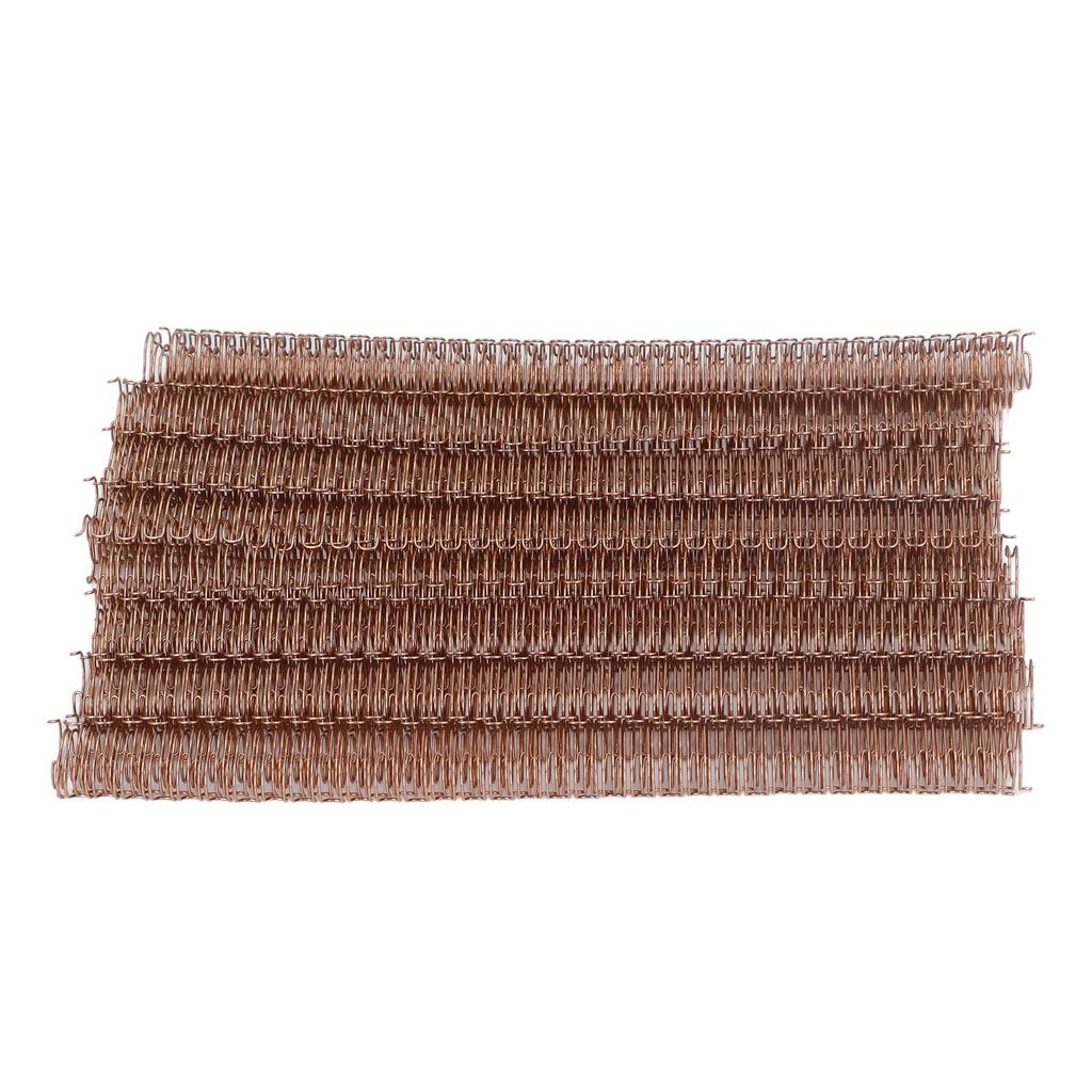 100 Stück Doppelring-Drahtbinderücken, 100 Blatt Kapazität, 3:1 Teilung, 34 Schlaufen, 12,7 mm Durchmesser, Set für A4-Papier, Roségold