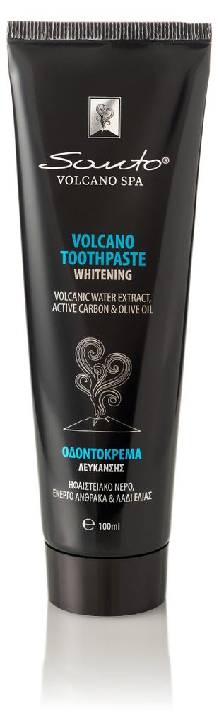 Santo Volcano Whitening Zahnpasta mit Vulkanwasser & Produktbild 