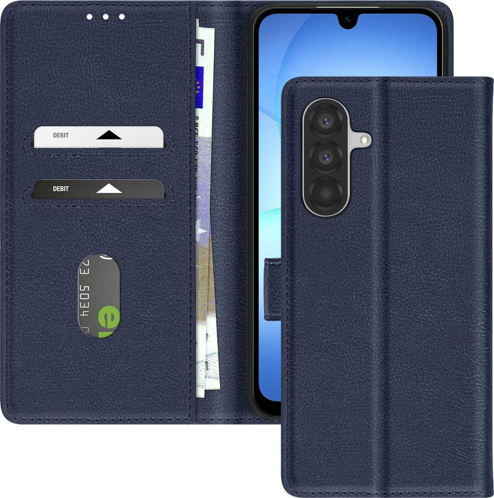 Avizar, Etui Samsung Galaxy A17 Chesterfield Kartenfach Ständer, Nachtblau