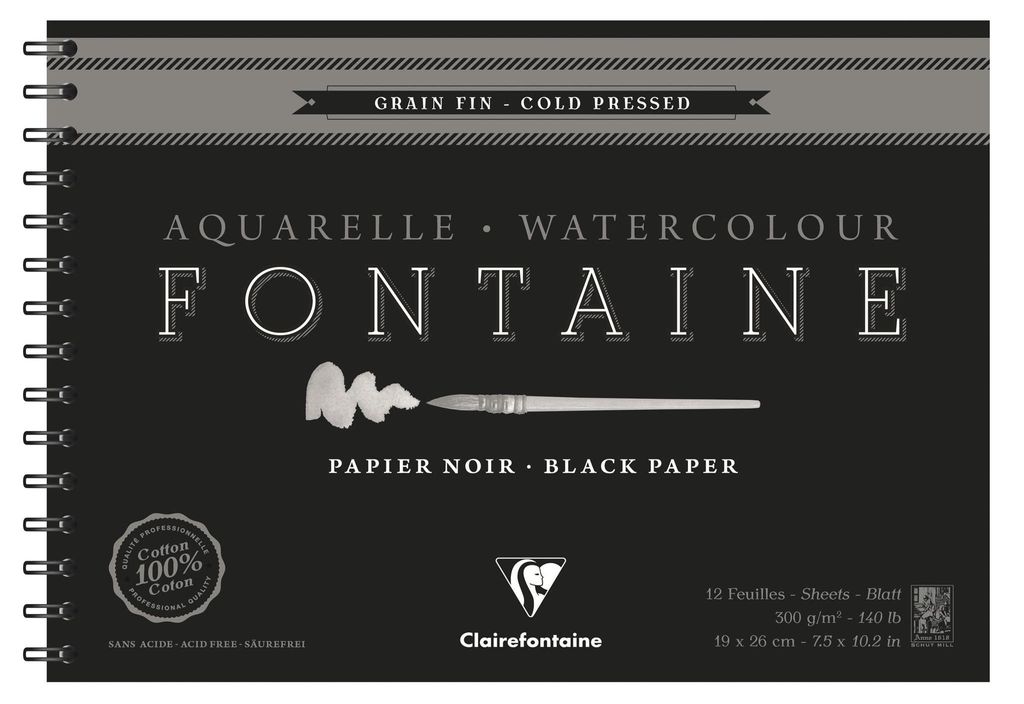 Clairefontaine 975313C Skizzenbuch 12 26 x 19 cm 300 g