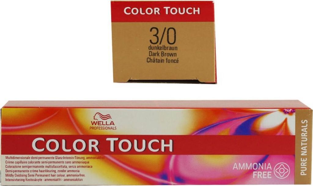 Wella Color Touch Pure Naturals 60 ml 3/0 dunkelbraun