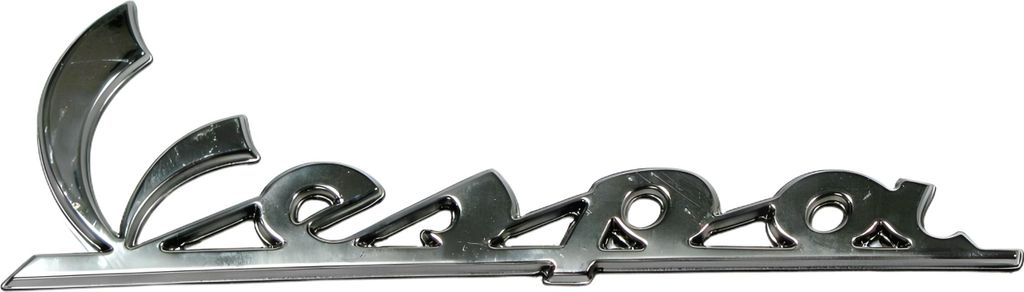 Schild / Schriftzug Vespa OEM für Beinschild für Vespa GT, LX, LXV, S, GTS, GTV