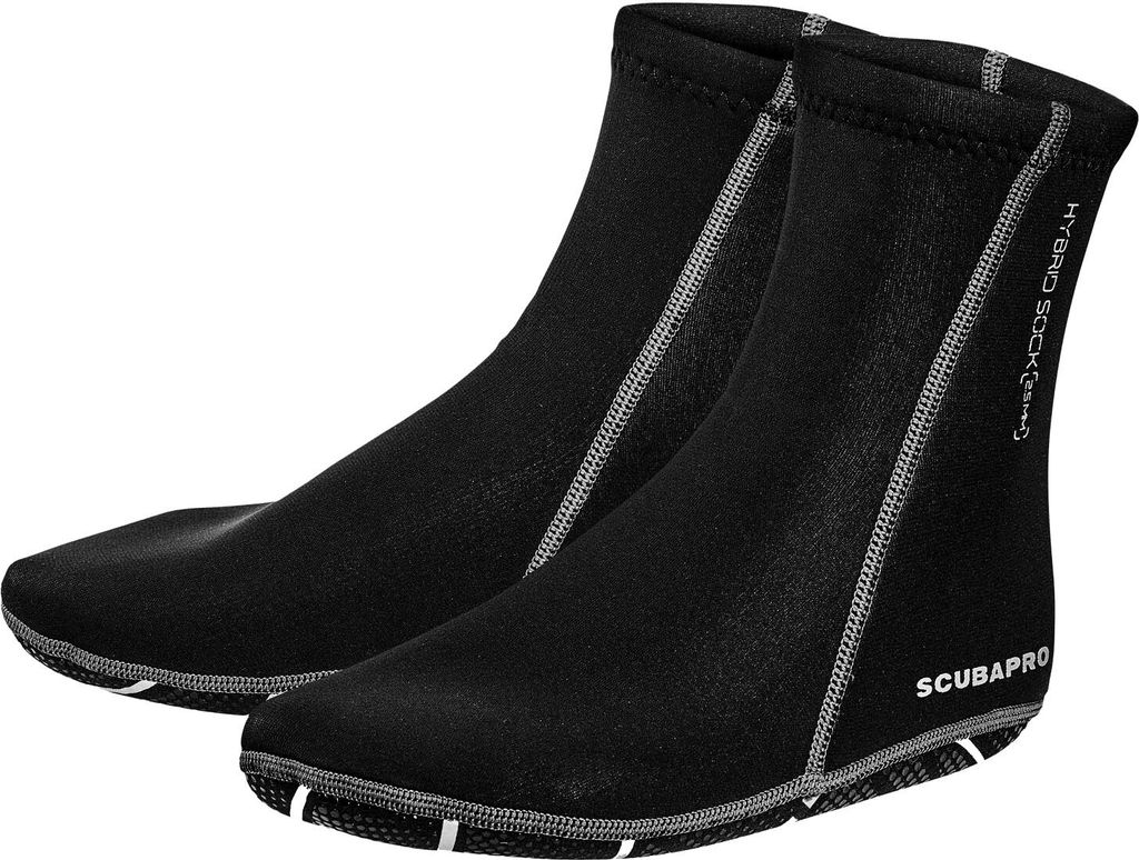 Scubapro Hybrid Neoprensocken mit rutschfester Sohle, Größe:27/29