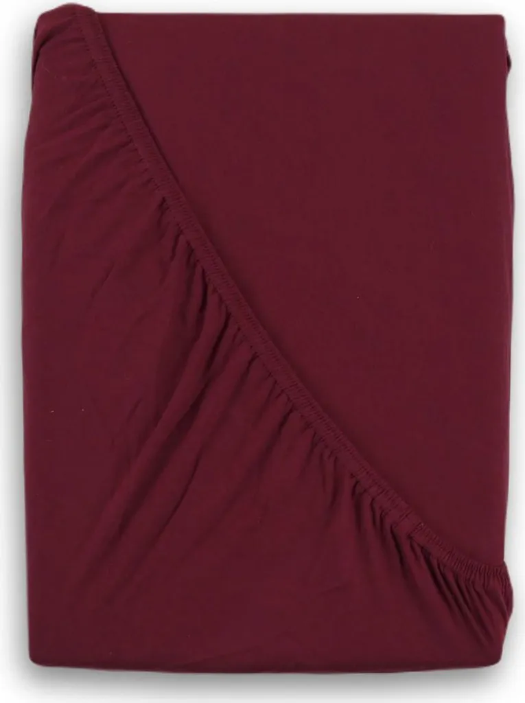 Lenzuolo in jersey con Spandex 220x200cm bordeaux