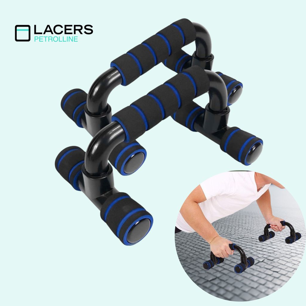 Lacers PetrolLine Push Up Bar – Rutschfeste & stabile Liegestützgriffe für Fitness, Krafttraining & Muskelaufbau – Ergonomisches Design für ...