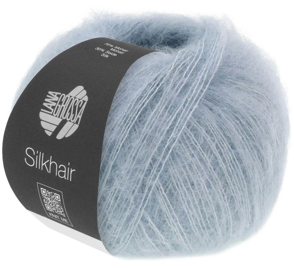Lana Grossa - Silkhair 0196 graublau Produktbild 