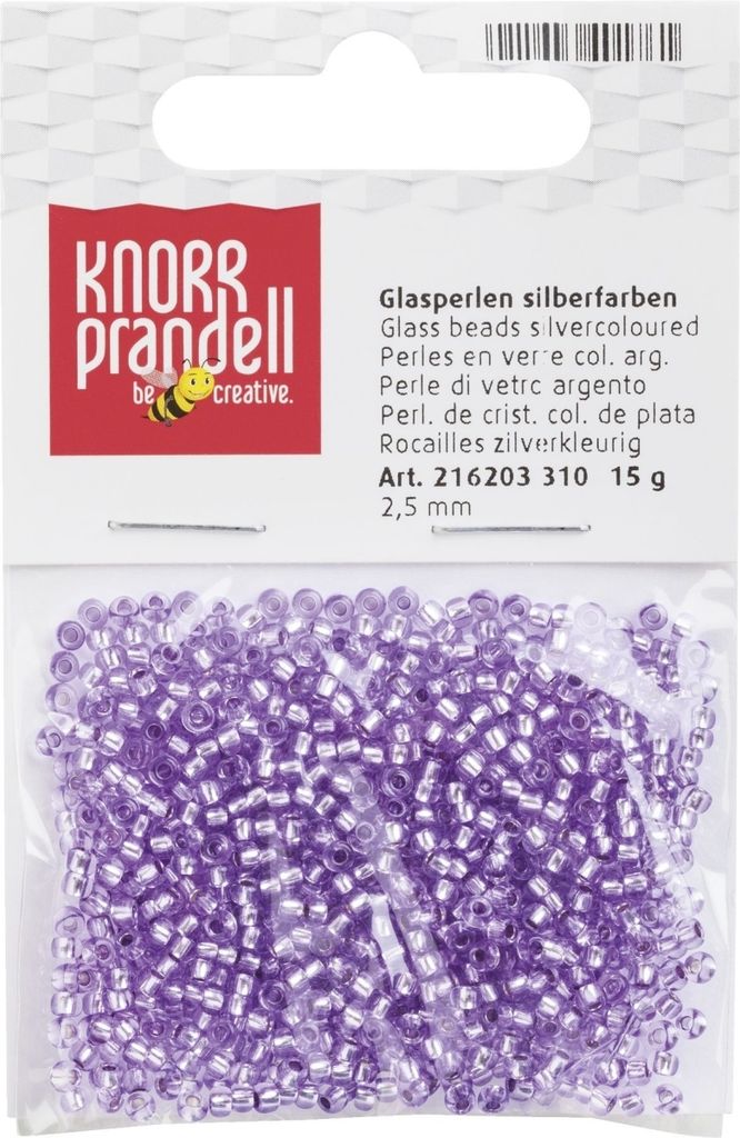Rocailles 2,5 mm orchidee VE=5x15g