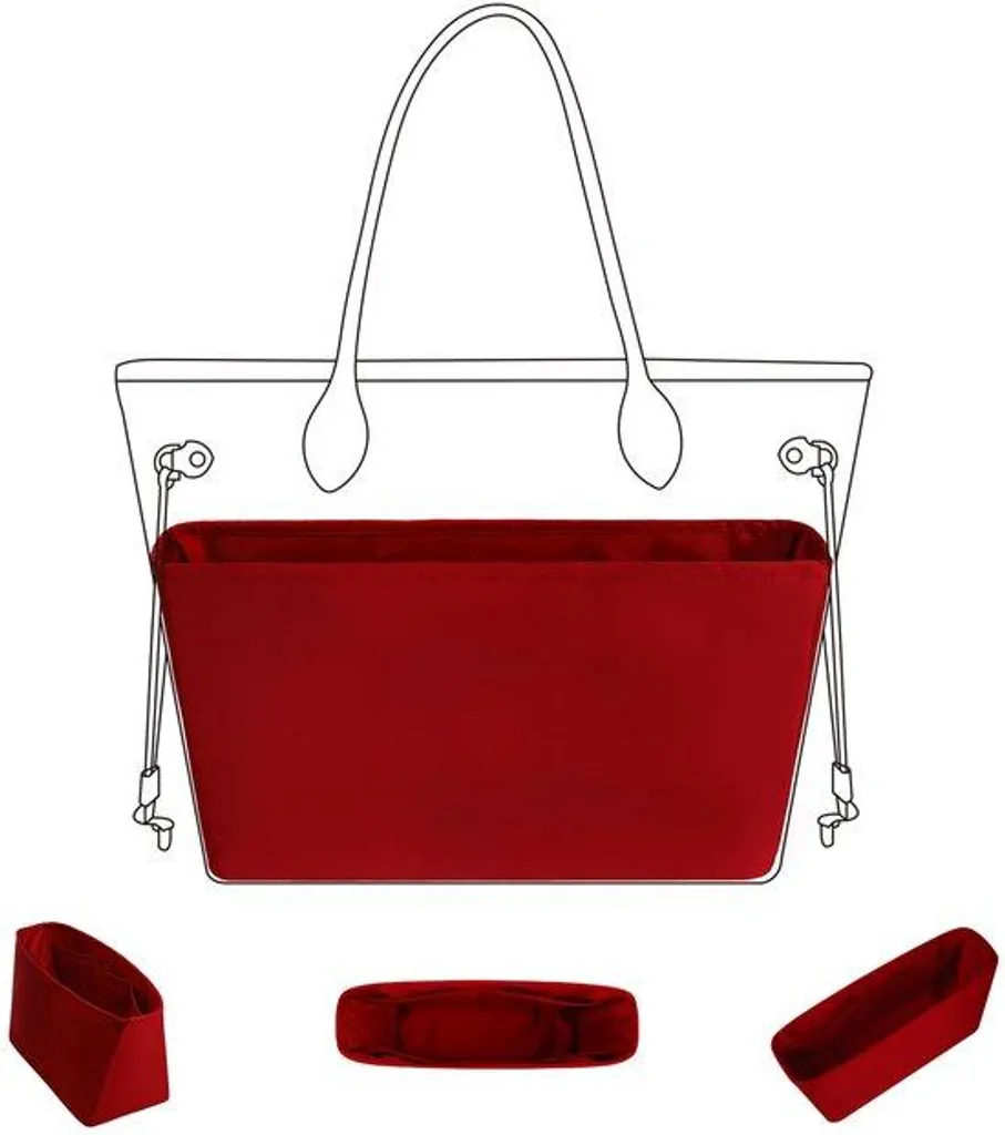 Organiseur de sac à main en cuir véritable pour pochettes de luxe GM