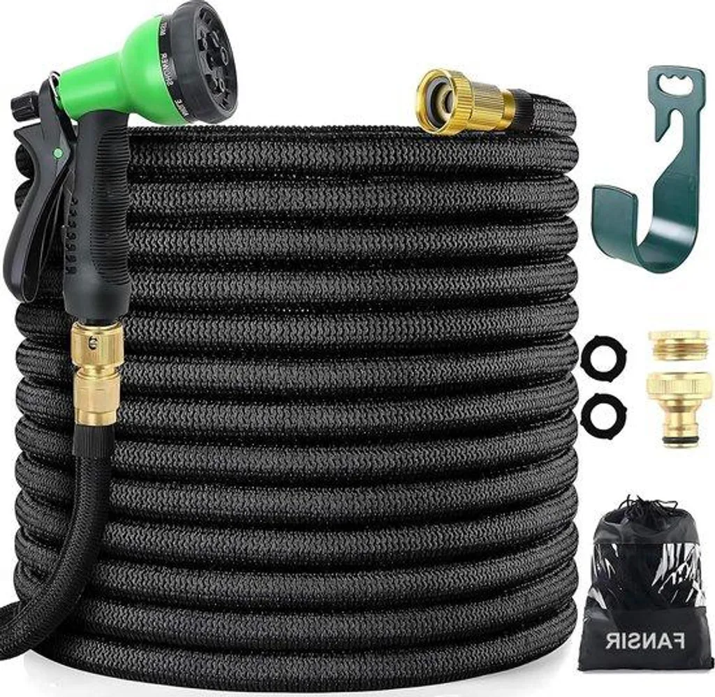 Tuyau d'arrosage 30m anti-torsion léger extensible fini les nœuds