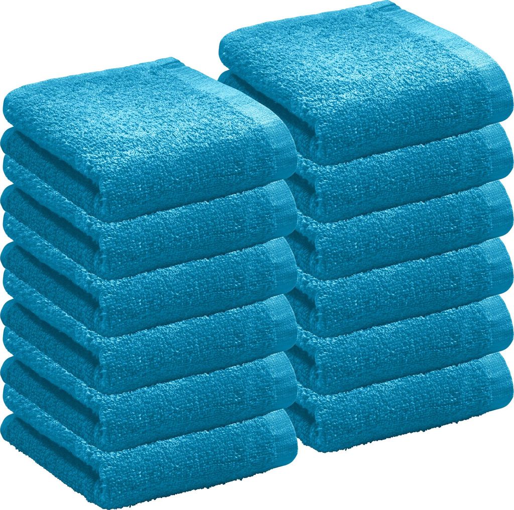 REDBEST Gästetuch Oceanside" 12er-Pack türkis 30x50 cm"