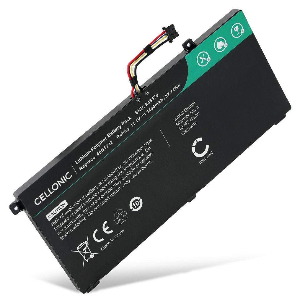 CELLONIC 1x Akku für Notebook Kompatibel mit Lenovo Produktbild 