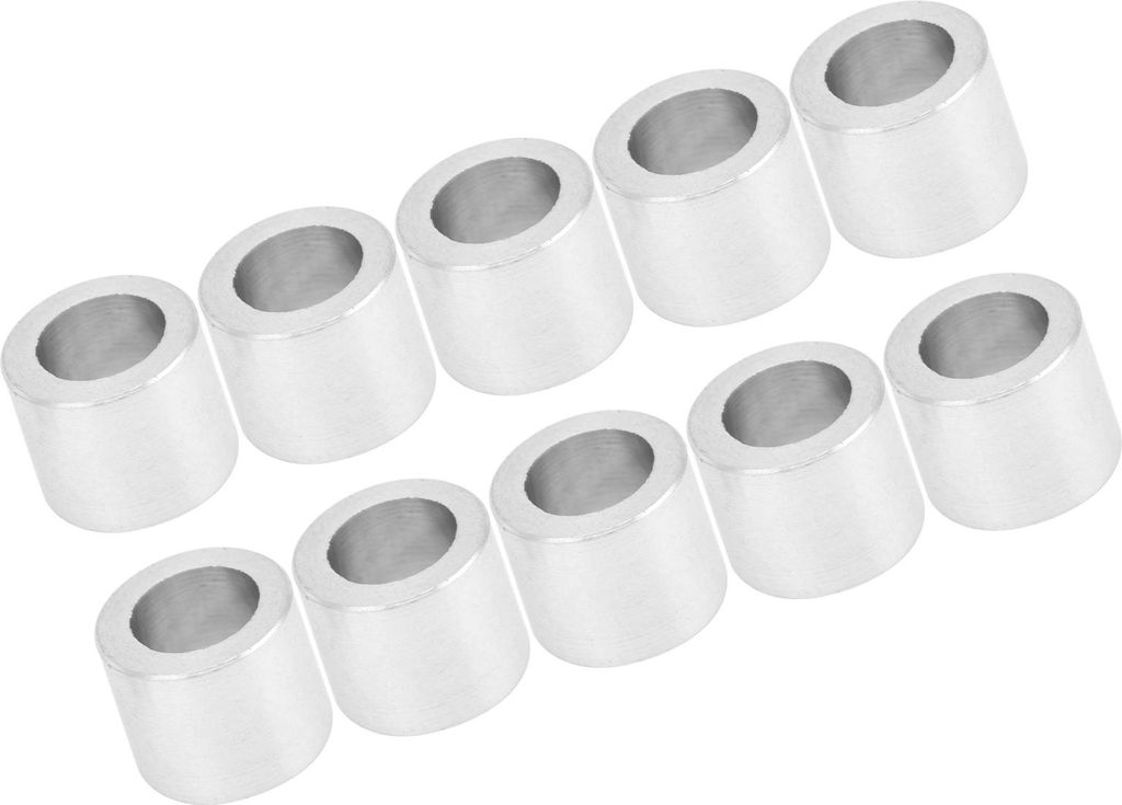 Abstandshalter aus Aluminiumlegierung, zylindrische Dichtung, Distanzstück, Stützzubehör, Außendurchmesser 6 mm, Länge 5 mm