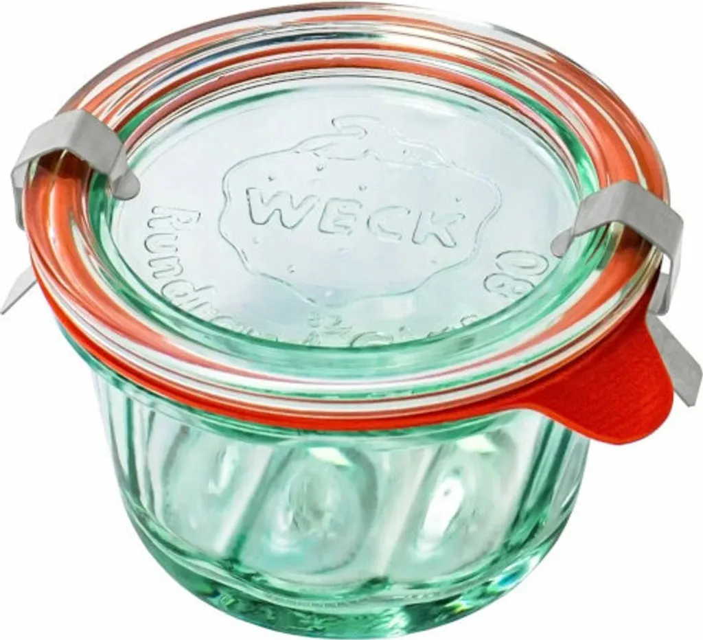 WECK 165 ml Barattoli in Vetro Set 12 - Ideale per Omogeneizzati e Snack