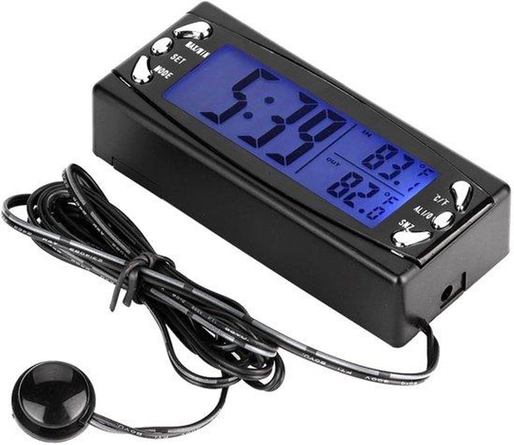Thermomètre automobile numérique avec écran LCD - Mesure de Image du produit 