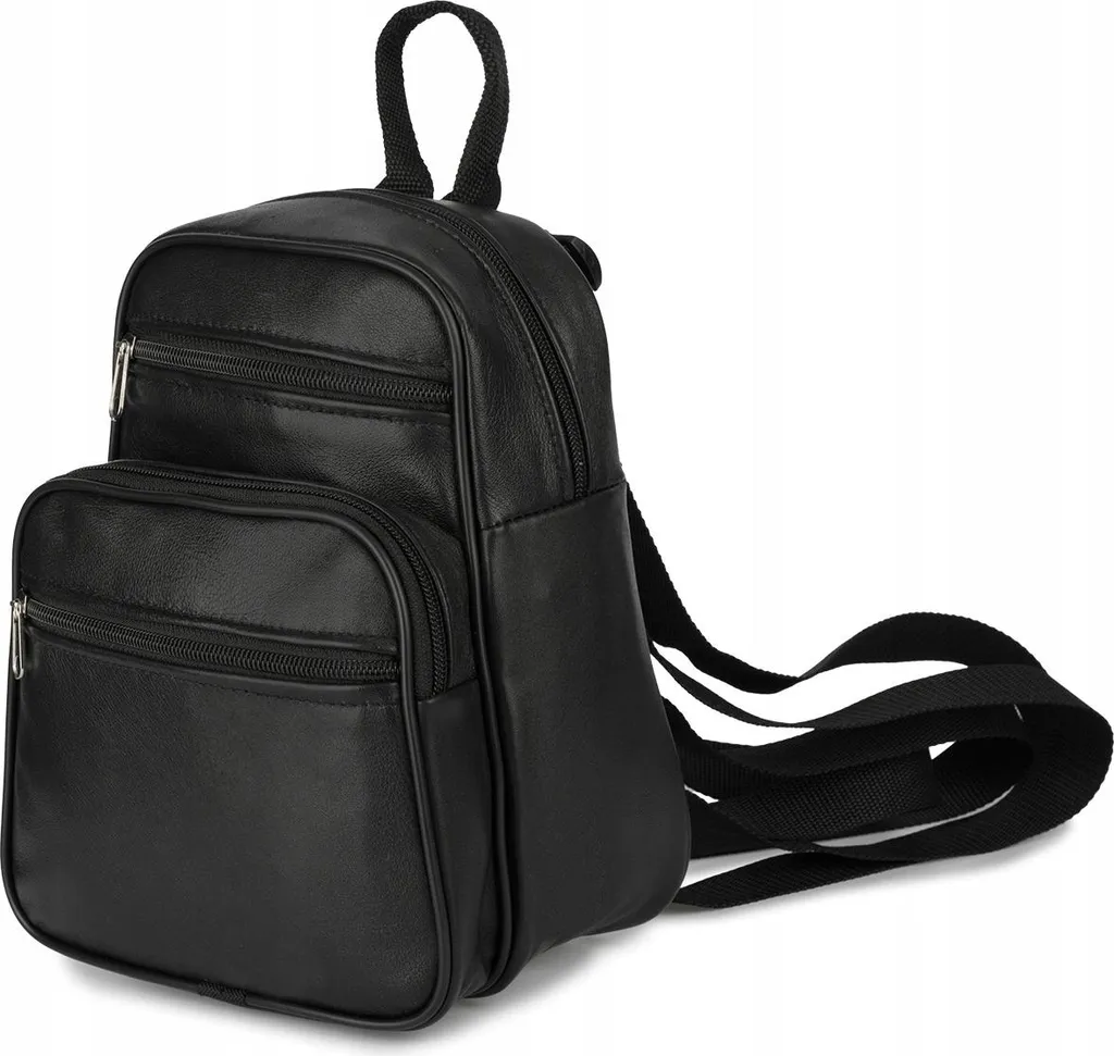 Sac à dos en cuir Beltimore pour femme - Modèle V90 Noir Cuir Soigné