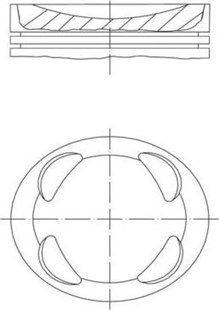 Piston MAHLE 081 PI 00104 000 pour Peugeot 2008 207 208 308 508 SW
